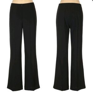 Vintage Formal High Waisted Wide Leg Flowy Pants Black Sz 12 Made‎ In Canada